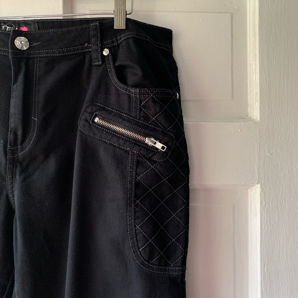 Te Amo Black Zipper Jeans - Picture 3 of 4